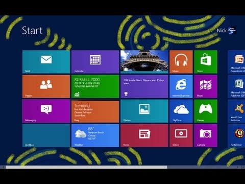 how to lock screen windows 8