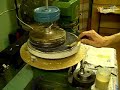 Adding cerium oxide to polishing mirror.