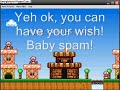 mario forever, pwning bowser in 8-5.