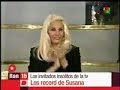 en el puesto 15 estan los hombre record de Susana y los invitados de Fenomeno Real: la escenografia virtual-Charly y Maradona-Marta Minujin y el hombre volador
