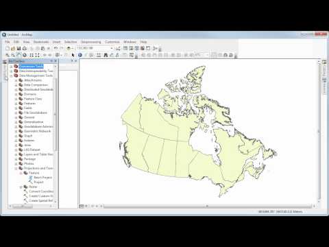 how to define projection in arcgis