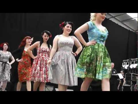 BERNIE DEXTER CLOTHING 1950s ROCKABILLY DRESS COLLECTION Americana 2012 fashion show