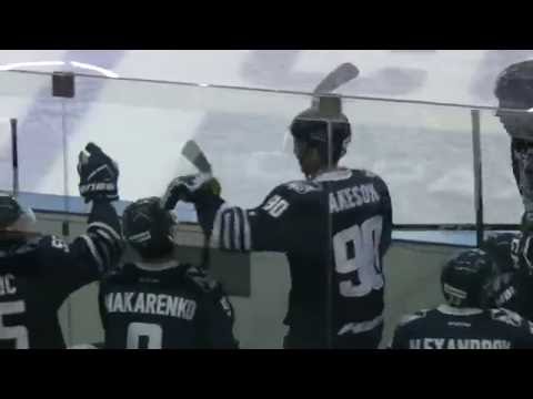 Jason Akeson first KHL goal