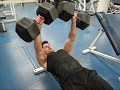 BodybuildingPro.com - Flat Dumbbell Bench Press. BodybuildingPro.com - Flat Dumbbell Bench Press.