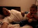 Mati con su mamita Percy