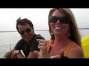 riding the bow of a catamaran across Bellingham Bay