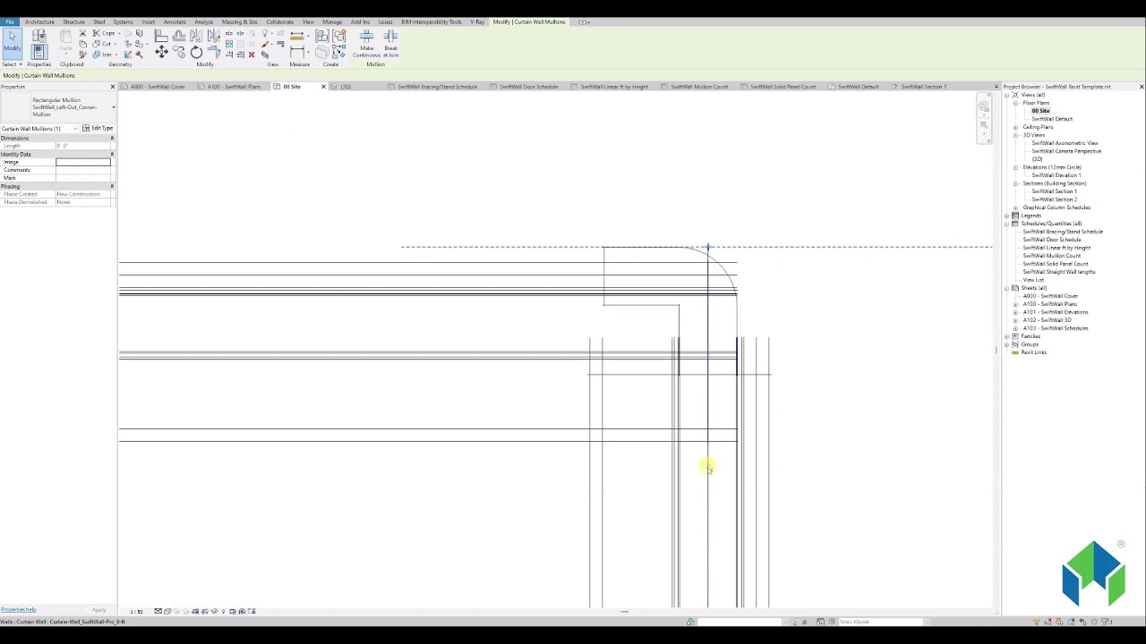 SwiftWall<sup>®</sup> Pro Revit Temporary Wall Tutorial - Creating Wall Corners