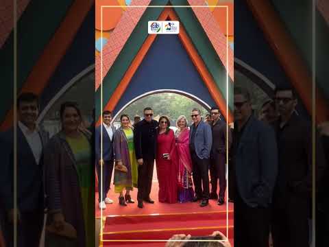 Actor Boman Irani along with the cast of the film ‘Mehta Boys’ walks the red carpet at the 55th IFFI