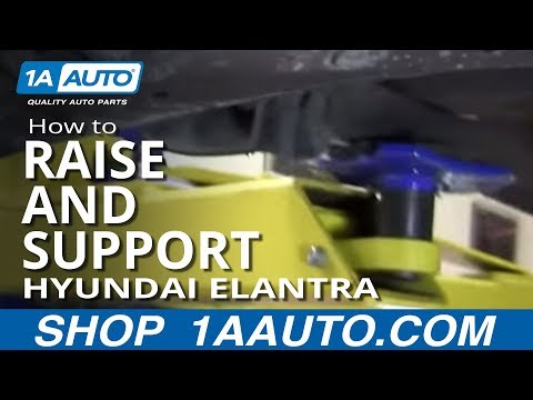 Where to Jack up and Support 2001-06 Hyundai Elantra