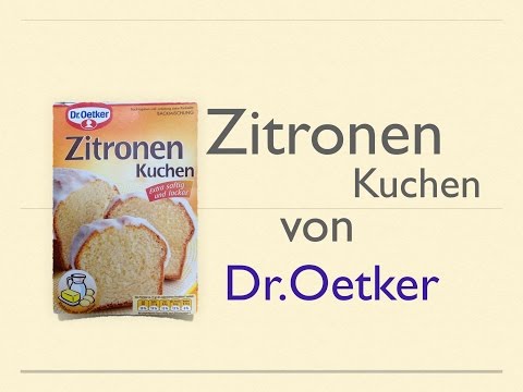 Zitronen Kuchen von Dr.Oetker (Backmischung)