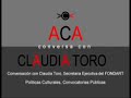 ACA conversa con Claudia Toro.parte1
