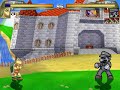 Chars: Koopa Troopa - LegatoB & Titiln, Super Mario - ShinRyoga & NeOaNkHStage: Peach CastleBGM: Paper Mario 2One turtle is sick and tired of getting his head stomped on and having his shell kicked around by a certain Italian plumber, so he's decided to take matters into his own hands.....I'm the lone Koopa, and the CPU is four Mario's with their various modes all taking turns to kick my shell.  Normally, this kind of match-up (4-on-1) would handicap the team; but I doubled Mario's life to offset this handicap.  So I say bring it on.....