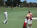 Robert Allenby approach shot at 2007 MFS Australian Open