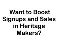 Heritage Makers: How To Promote Your Site