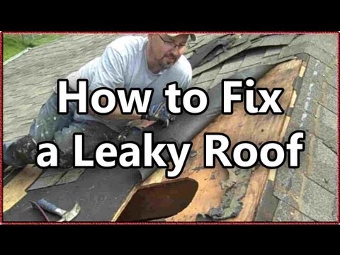 how to repair a shingle roof leak