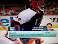 NHL 09 EA SPORTS PC STUCK PUCK - RANGERS VS. FLYERS - PROGRAMMING FLUKE ?