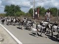 Goatherd leads his flock
