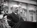 Bundespräsident Wilhelm Miklas hält Nachruf auf Ignaz Seipel