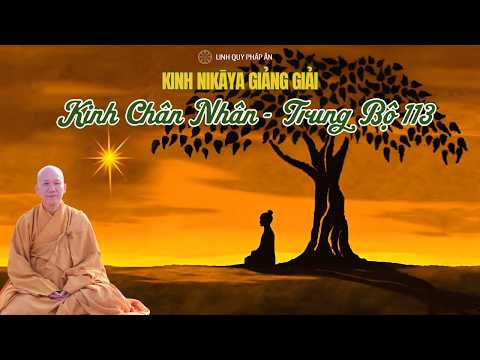 NIKAYA Giảng Giải - Kinh Chân Nhân - Trung Bộ 113