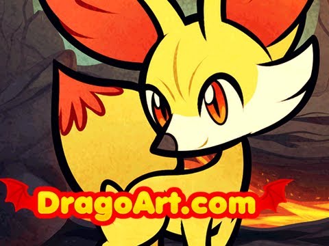 how to draw fennekin