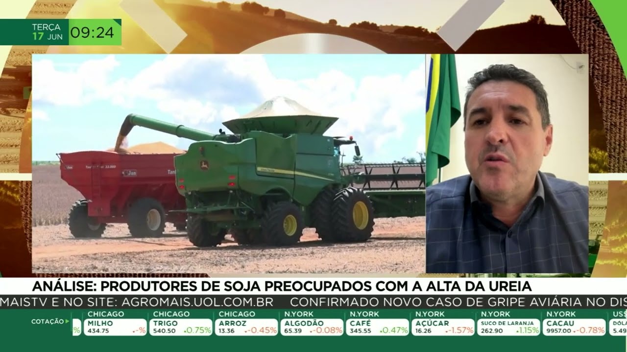 Análise: Produtores de soja preocupados com a alta da ureia