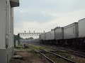 2 train Meet! BNSF Piggyback And UP Autotrain, Joliet IL. 2 train Meet! BNSF Piggyback And UP Autotrain, Joliet IL.