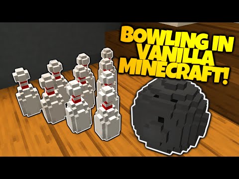 Minecraft | BOWLING IN VANILLA MINECRAFT | No Mods Needed! (Minecraft Redstone)