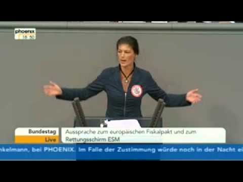 ESM Vertrag - Mehr Politik: http://www.youtube.com/playlist?list=PL2EBC41E7CE5D38A3 Tags: Sahra Wagenknecht Hartz IV Armut Banken Wohlstand Reichtum Angela Merkel Sozialab...