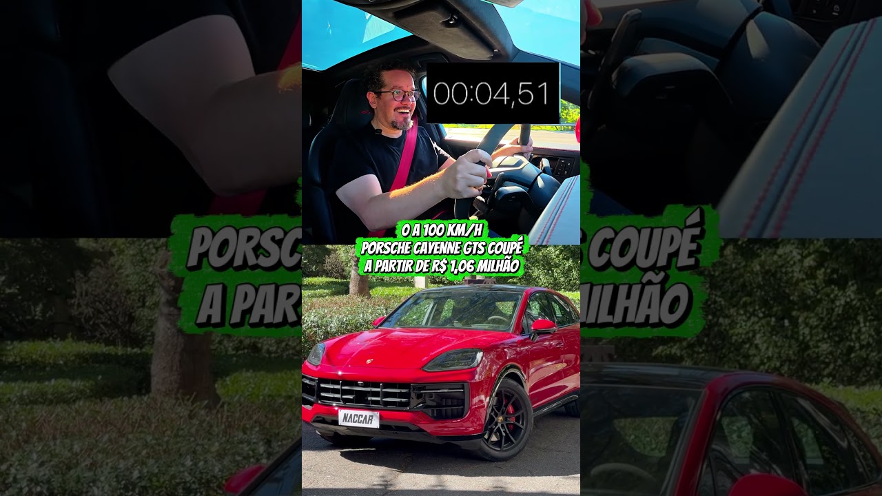 500 CAVALOS EM AÇÃO: O teste de 0 a 100 km/h do Porsche Cayenne GTS Coupé! 🚗💨