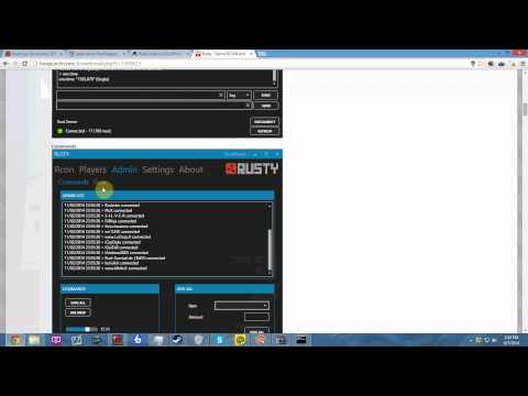 how to set rcon password rust