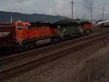 BNSF 5026 Rolls Along The Kalama Siding
