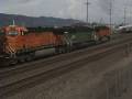 BNSF 5026 Rolls Along The Kalama Siding
