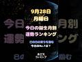 【9月28日の運勢】12位も大逆転できる口角アップアクション｜無空流・ミニ占い #shorts