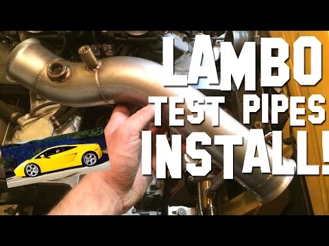 Installing Test Pipes on my Lamborghini Gallardo