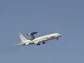 AWACS recovers after JEFX exercise. AWACS recovers after JEFX exercise.