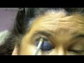 Sapphire September inspired birthstone eye shadow make up look with Lime Crime