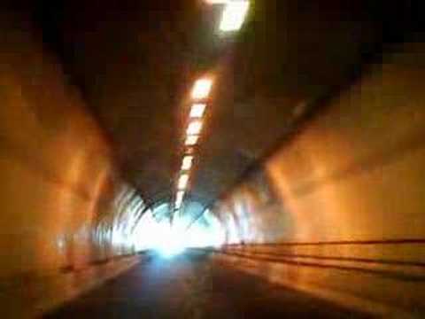 Tunnel through mountain