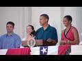 The President delivers Remarks at Independence Day Celebration