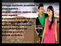 Chilipiga Choostavala::telugu Karaoke::orange Movie