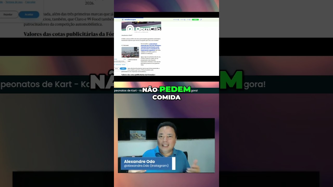 99 Food Investe R$125 Milhões na F1  Gigante Chinês Conquista Brasil