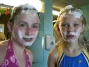 Fredrika and Judy foam explosion #1