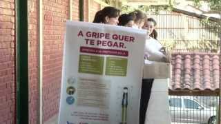 VÍDEO: SES promove ação de combate às gripes para alunos da rede estadual