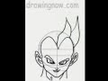 Learn to draw Vegeta SSJ2 from Dragonball Z