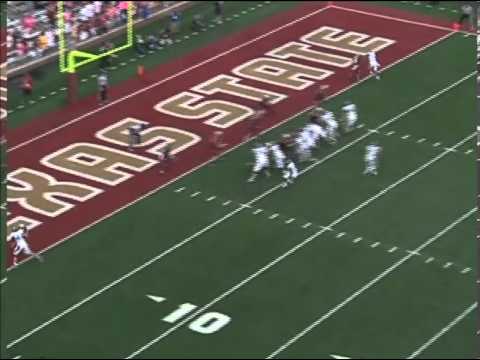 Texas State - Career highlights of 2013 draft eligble cornerback.