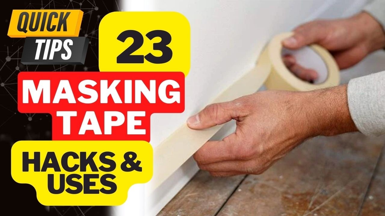 23 Genius Masking Tape Hacks You Need to Know! (DIY, Tips & Tricks)