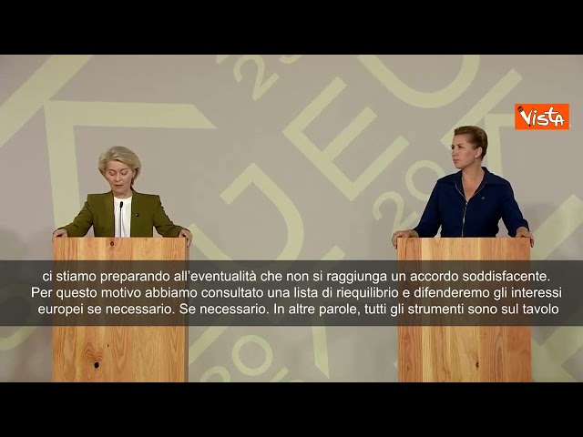 Dazi Usa, Von der Leyen: Vogliamo un accordo ma siamo pronti a qualsiasi eventualità