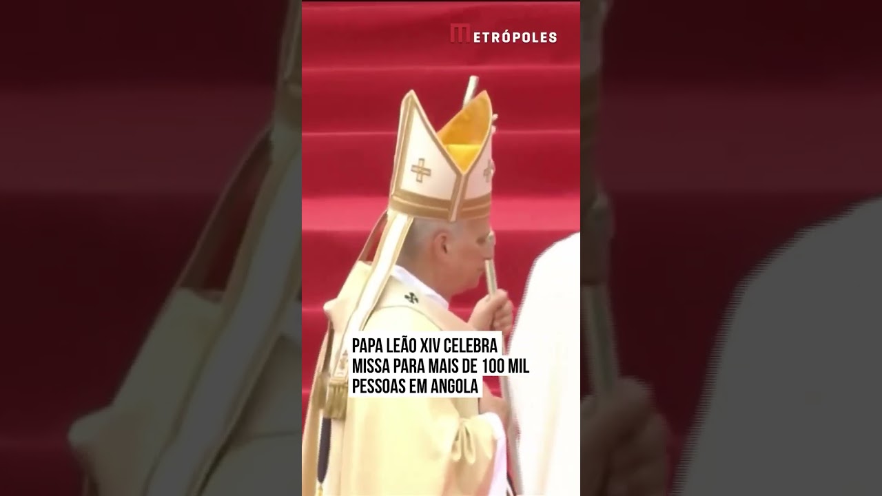 Papa Leão 14 celebra missa para mais de 100 mil pessoas em Angola