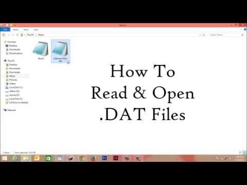how to open dat file