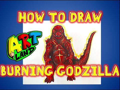 video-linktoworks-How to Draw BURNING GODZILLA 2019 - YouTube
