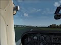 FS2004 - S.A.F. to rwy 08 KVUO (forced landing simulation)